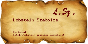 Lobstein Szabolcs névjegykártya